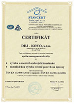 Zertifikate DHJ Kovo